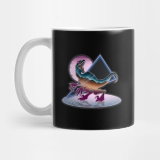 Synthwave Metallic Raptor Mug